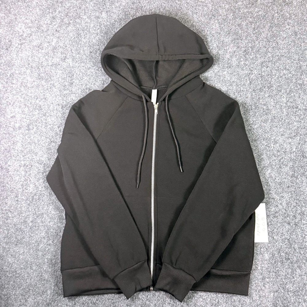Life Rocks Women's Full Zip Hoodie Black Sweatshirt Medium 8697JP